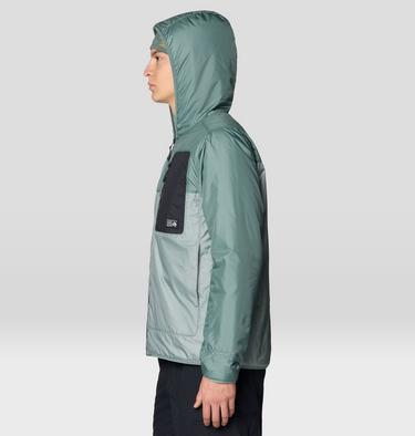 Men's Apr&egrave;s Pro Insulated Hooded Jacket, Color: Wet Stone, Thunderhead Grey, image 4