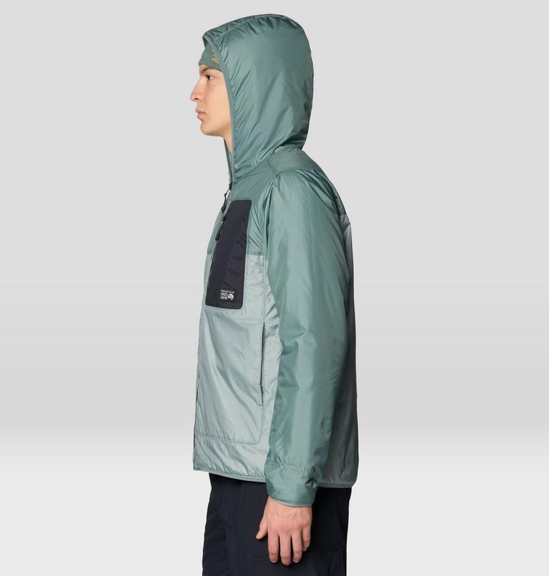 Men's Apr&egrave;s Pro Insulated Hooded Jacket, Color: Wet Stone, Thunderhead Grey, image 4