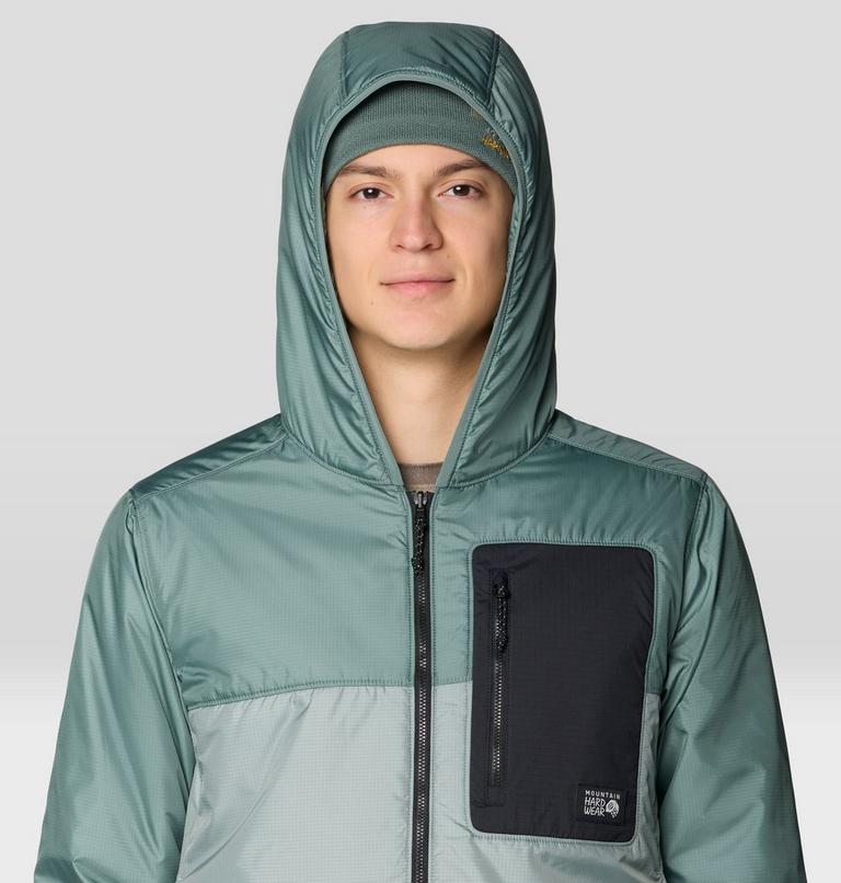 Men's Apr&egrave;s Pro Insulated Hooded Jacket, Color: Wet Stone, Thunderhead Grey, image 5