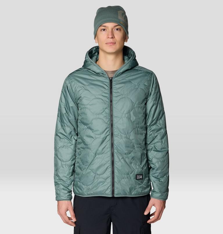 Men's Apr&egrave;s Pro Insulated Hooded Jacket, Color: Wet Stone, Thunderhead Grey, image 6