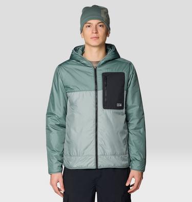 Men's Apr&egrave;s Pro Insulated Hooded Jacket, Color: Wet Stone, Thunderhead Grey, image 1