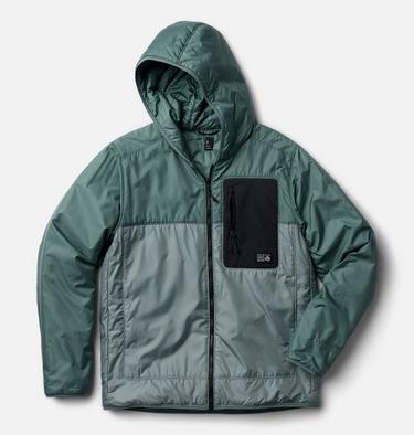 Men's Apr&egrave;s Pro Insulated Hooded Jacket, Color: Wet Stone, Thunderhead Grey, image 2