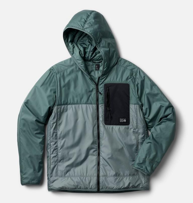 Men's Apr&egrave;s Pro Insulated Hooded Jacket, Color: Wet Stone, Thunderhead Grey, image 2