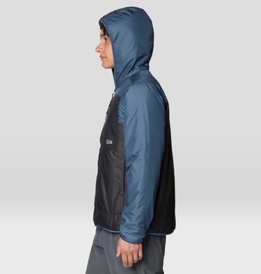 Men's Apr&egrave;s Pro Insulated Hooded Jacket, Color: Astral Blue, Shark, image 20
