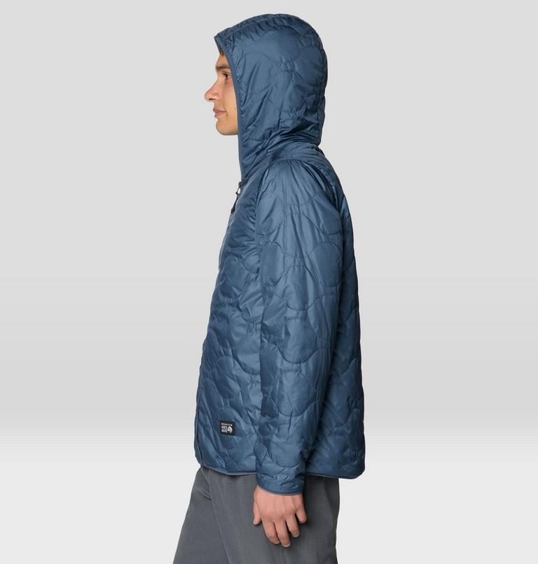 Men's Apr&egrave;s Pro Insulated Hooded Jacket, Color: Astral Blue, Shark, image 8