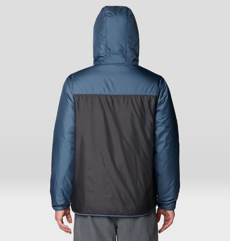 Men's Apr&egrave;s Pro Insulated Hooded Jacket, Color: Astral Blue, Shark, image 3