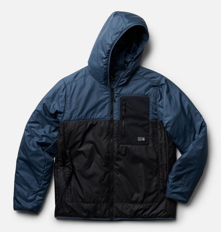 Men's Apr&egrave;s Pro Insulated Hooded Jacket, Color: Astral Blue, Shark, image 2