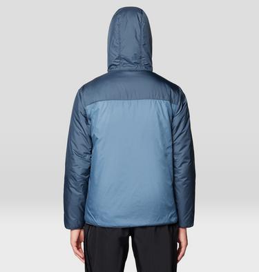 Men's Après Pro Insulated Hooded Jacket, Color: Adriatic Blue, Moon Blue, Black, image 11