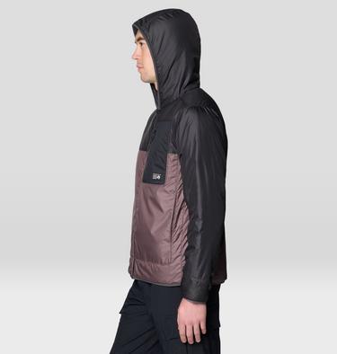 Men's Apr&egrave;s Pro Insulated Hooded Jacket, Color: Purple Sage, Shark, image 11