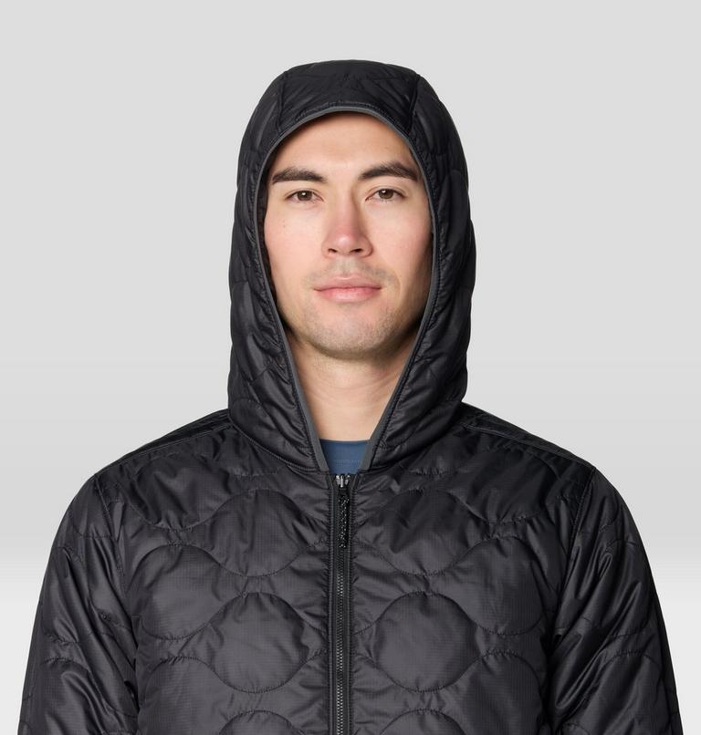 Men's Apr&egrave;s Pro Insulated Hooded Jacket, Color: Purple Sage, Shark, image 8