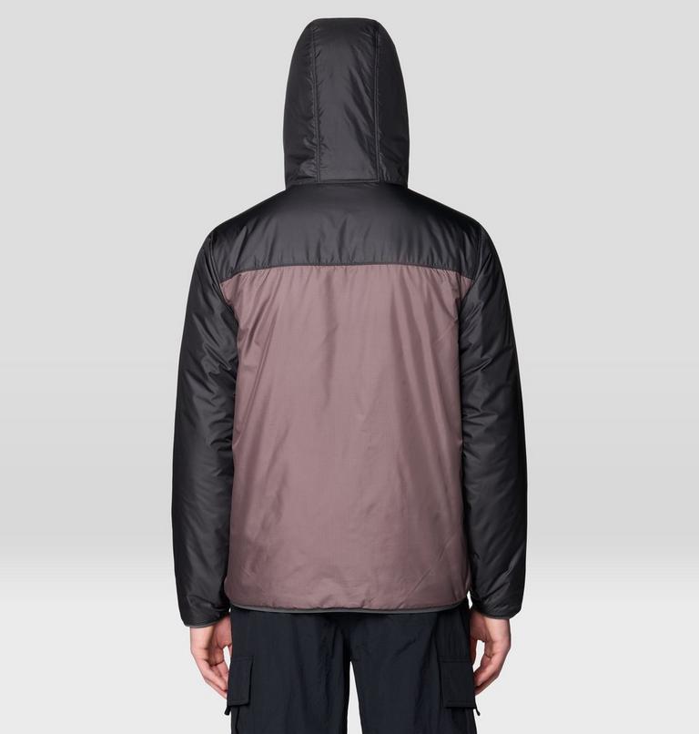 Men's Apr&egrave;s Pro Insulated Hooded Jacket, Color: Purple Sage, Shark, image 2