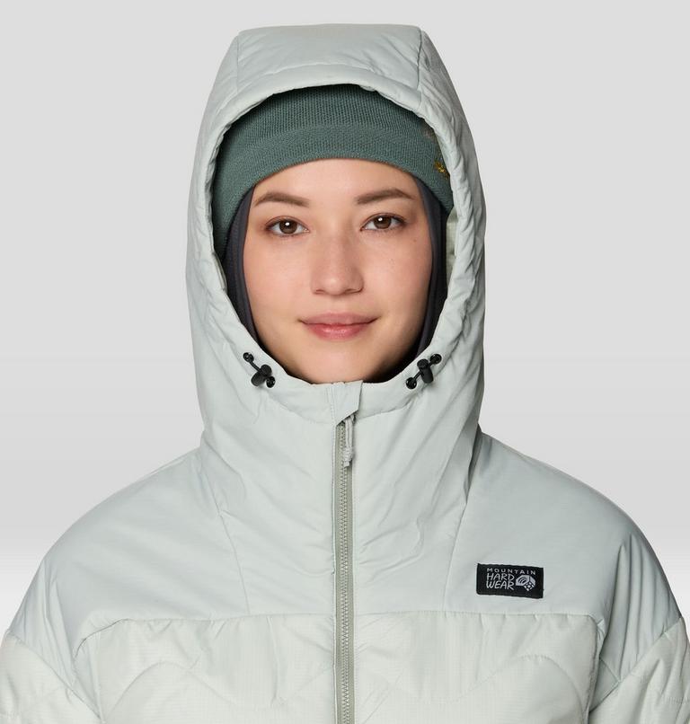 Women's Apr&egrave;s Pro Insulated Hooded Jacket, Color: Gamma Grey, image 4