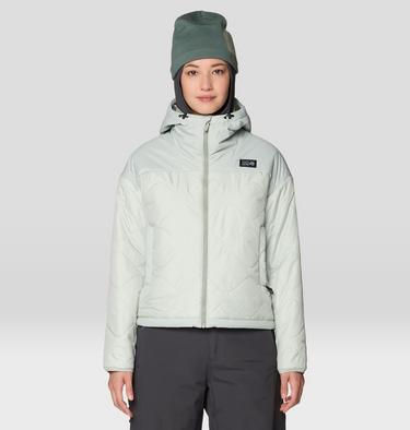 Women's Apr&egrave;s Pro Insulated Hooded Jacket, Color: Gamma Grey, image 5