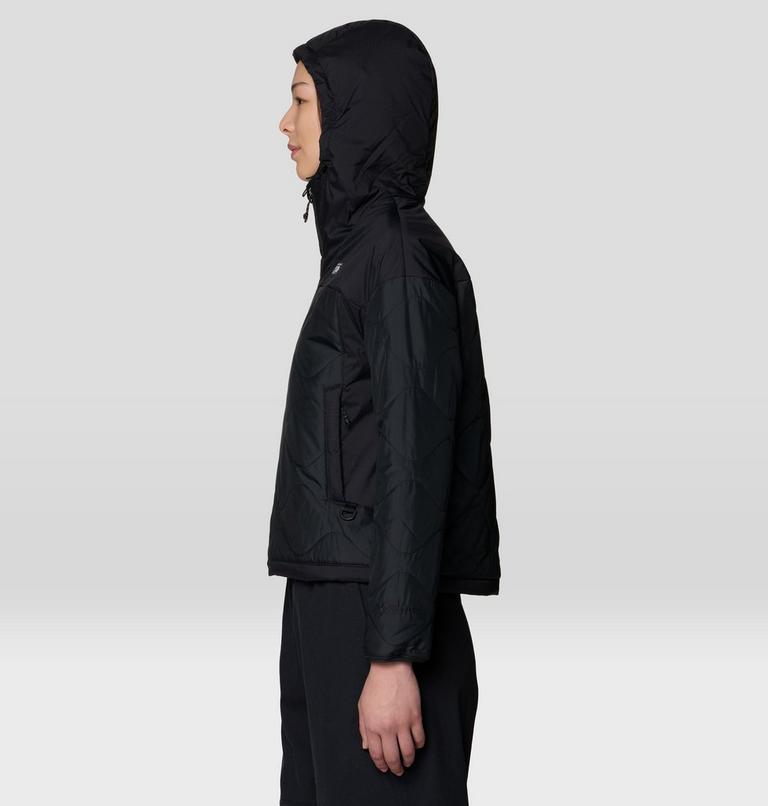 Women's Apr&egrave;s Pro Insulated Hooded Jacket, Color: Black, image 3