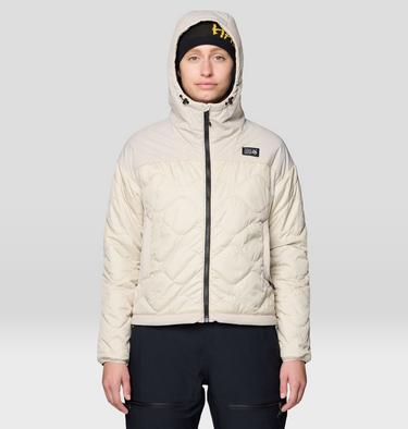 Women's Après Pro Insulated Hooded Jacket, Color: Fossil, image 5