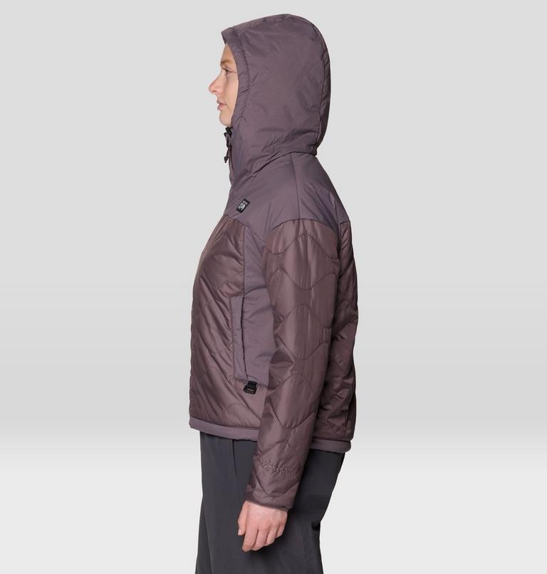 Women's Apr&egrave;s Pro Insulated Hooded Jacket, Color: Purple Sage, image 3