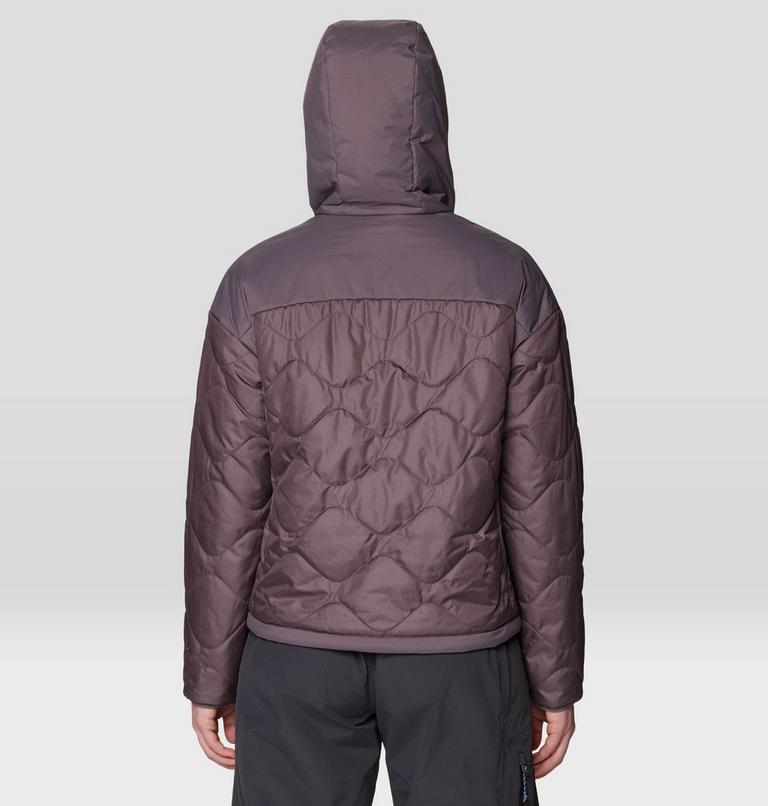 Women's Apr&egrave;s Pro Insulated Hooded Jacket, Color: Purple Sage, image 2