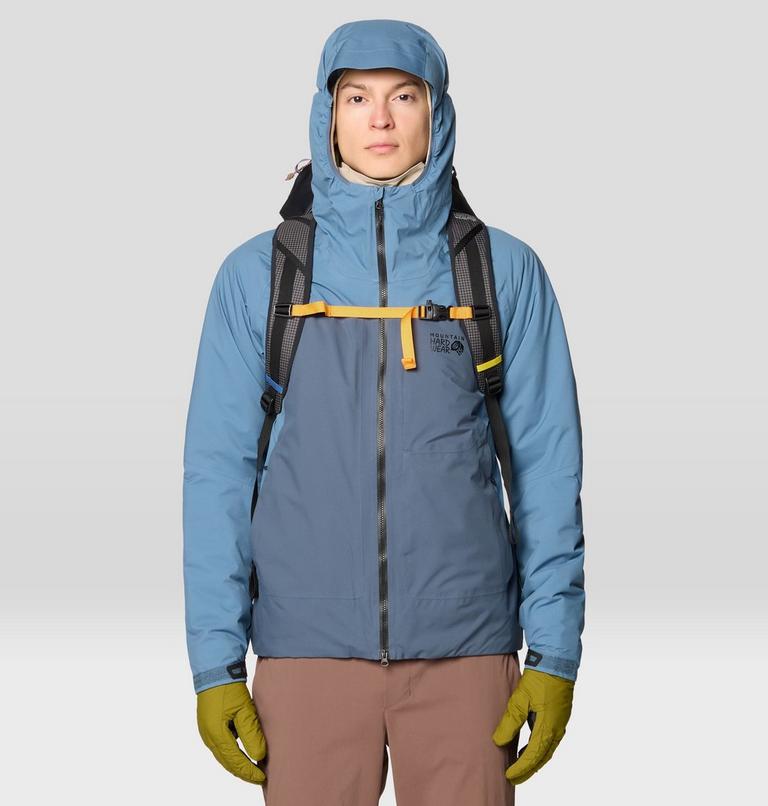 Stretch Ozonic Insulated Jacket, Color: Adriatic Blue, Moon Blue, image 5