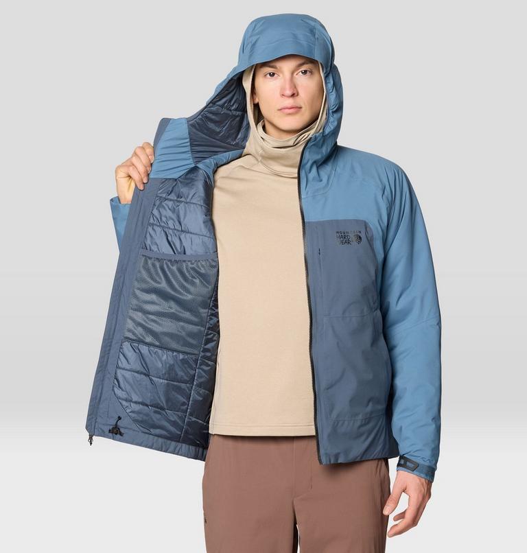 Stretch Ozonic Insulated Jacket, Color: Adriatic Blue, Moon Blue, image 6