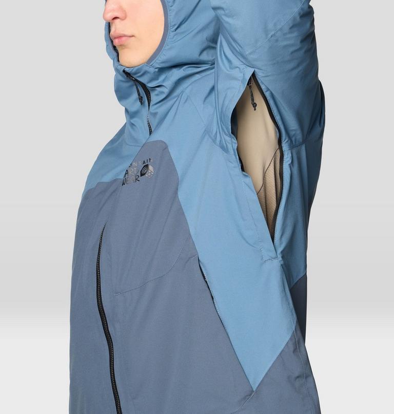 Stretch Ozonic Insulated Jacket, Color: Adriatic Blue, Moon Blue, image 8