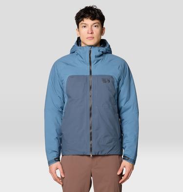Stretch Ozonic Insulated Jacket, Color: Adriatic Blue, Moon Blue, image 9
