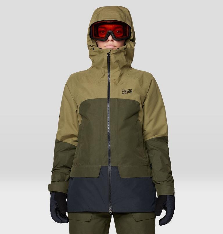 Women's Cloud Bank GORE-TEX Jacket, Color: Landslide, Dark Pine, Black, image 4