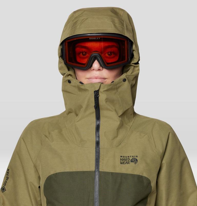 Women's Cloud Bank GORE-TEX Jacket, Color: Landslide, Dark Pine, Black, image 7