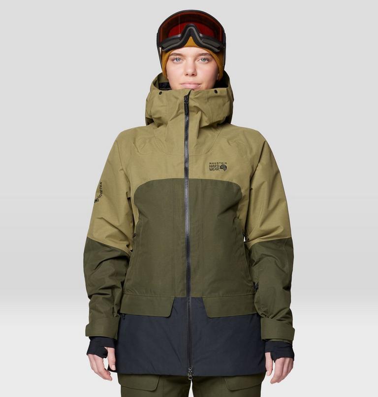 Women's Cloud Bank GORE-TEX Jacket, Color: Landslide, Dark Pine, Black, image 1