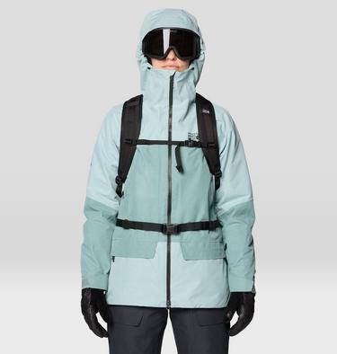 Women's Cloud Bank GORE-TEX Jacket, Color: Ice Shadow, Blue Sage, image 12