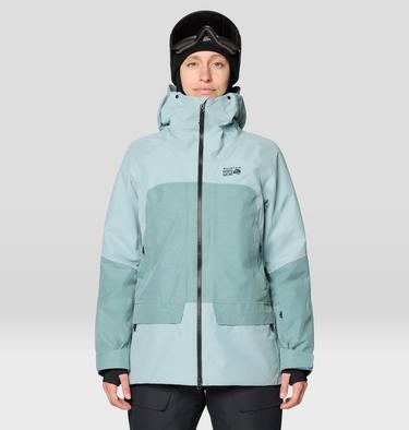Women's Cloud Bank GORE-TEX Jacket, Color: Ice Shadow, Blue Sage, image 9