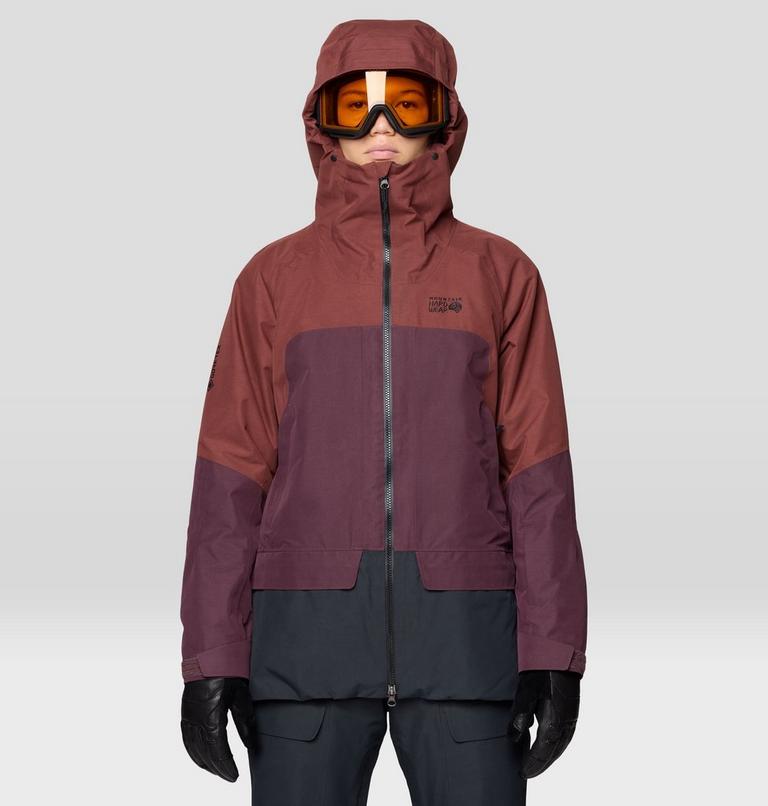Cloud Bank GORE-TEX Jacket | 615 | S, Color: Bourbon Brown, Blackberry, Black, image 4