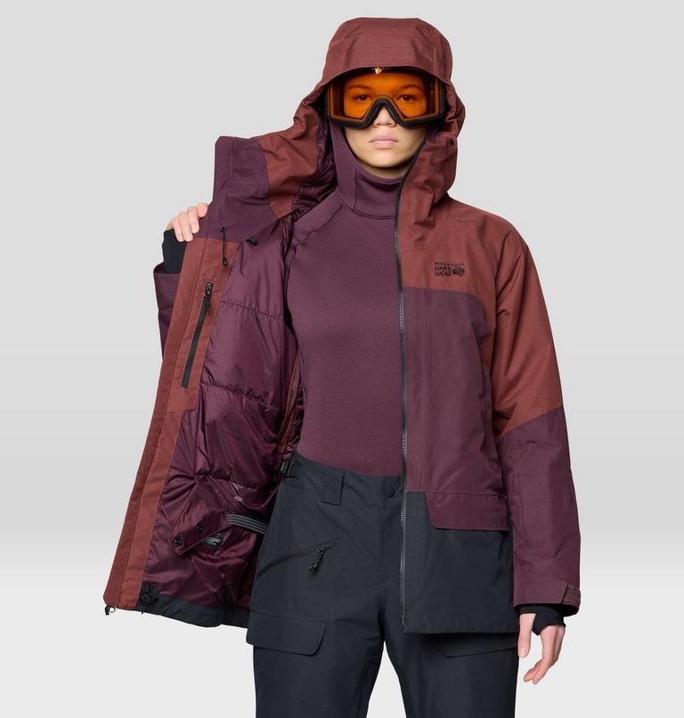 Cloud Bank GORE-TEX Jacket | 615 | S, Color: Bourbon Brown, Blackberry, Black, image 5