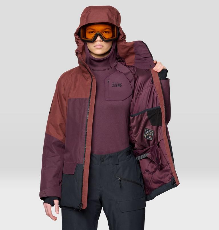 Cloud Bank GORE-TEX Jacket | 615 | S, Color: Bourbon Brown, Blackberry, Black, image 6