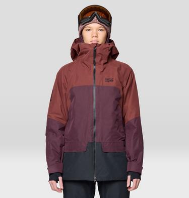 Women's Cloud Bank GORE-TEX Jacket, Color: Bourbon Brown, Blackberry, Black, image 1