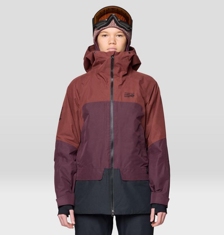 Cloud Bank GORE-TEX Jacket | 615 | S, Color: Bourbon Brown, Blackberry, Black, image 1