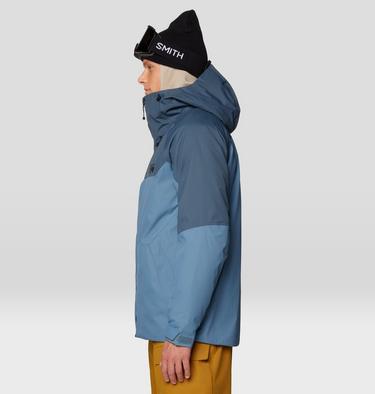 Men's Firefall Trifecta Jacket, Color: Adriatic Blue, Moon Blue, image 11