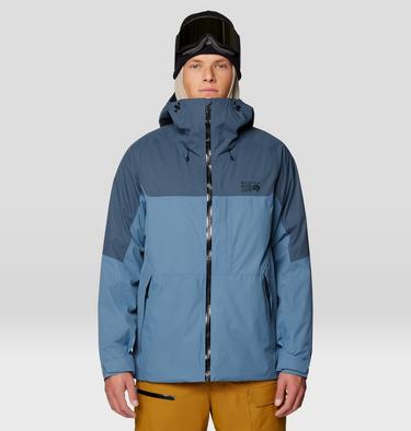 Men's Firefall Trifecta Jacket, Color: Adriatic Blue, Moon Blue, image 9