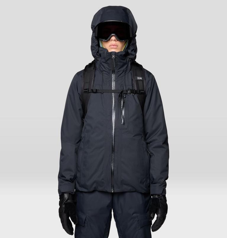 Women's Firefall Trifecta Jacket, Color: Black, image 4