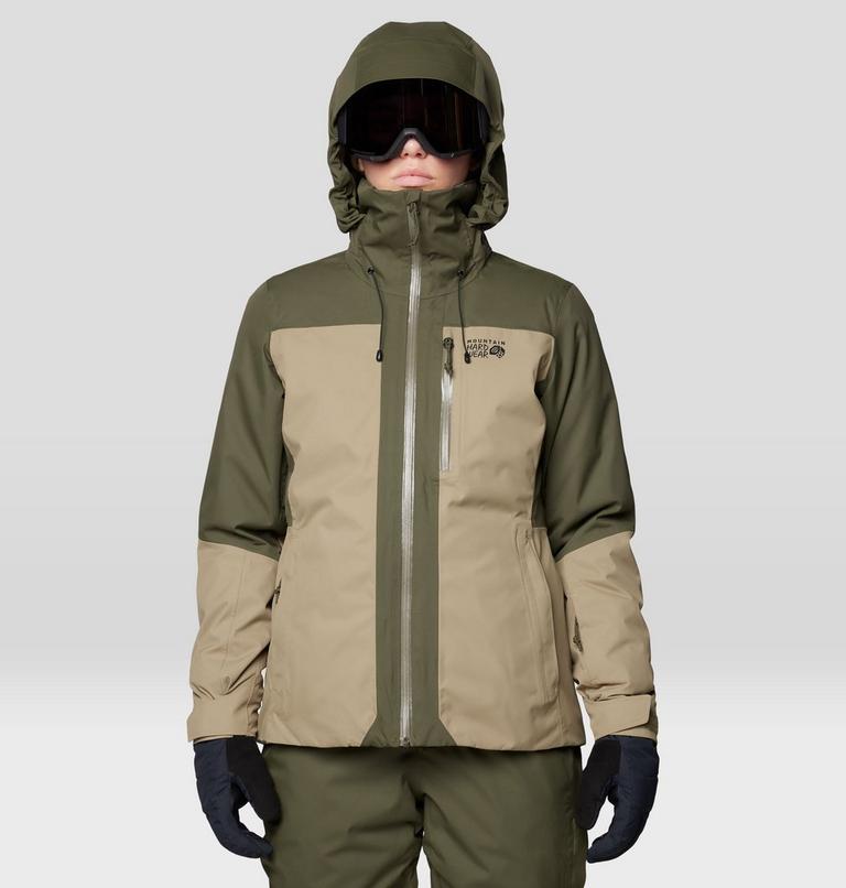 Women's Firefall Trifecta Jacket, Color: Dark Pine, Landslide, image 4