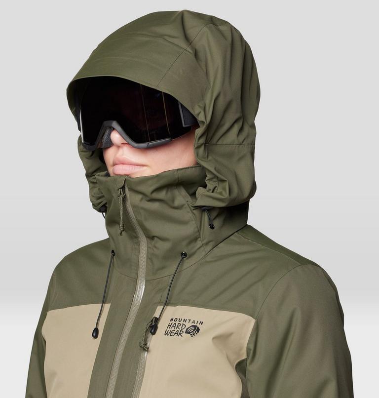 Women's Firefall Trifecta Jacket, Color: Dark Pine, Landslide, image 9