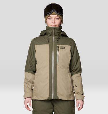 Women's Firefall Trifecta Jacket, Color: Dark Pine, Landslide, image 1