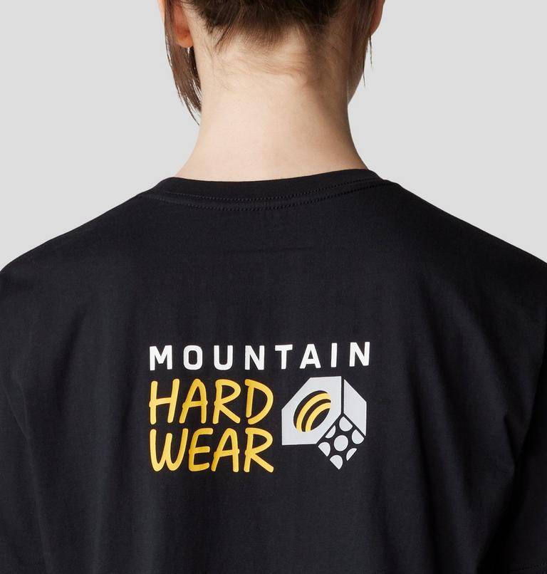 Women's MHW Box Logo Boxy Crop Short Sleeve, Color: Black, image 5