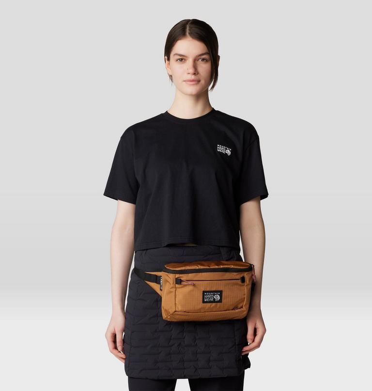 Women's MHW Box Logo Boxy Crop Short Sleeve, Color: Black, image 6