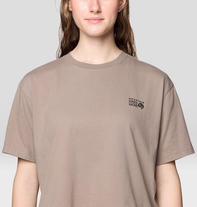 Women's MHW Box Logo Boxy Crop Short Sleeve, Color: Wild Taupe, image 4