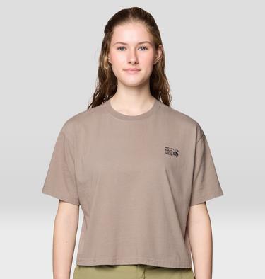 Women's MHW Box Logo Boxy Crop Short Sleeve, Color: Wild Taupe, image 13