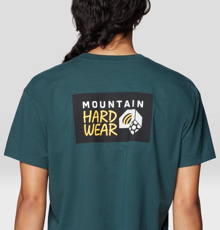 Women's MHW Box Logo Boxy Crop Short Sleeve, Color: Verve, image 4