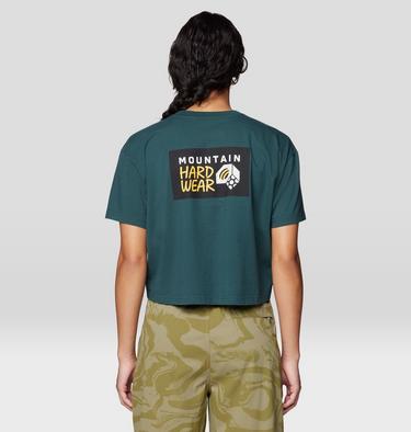 Women's MHW Box Logo Boxy Crop Short Sleeve, Color: Verve, image 10