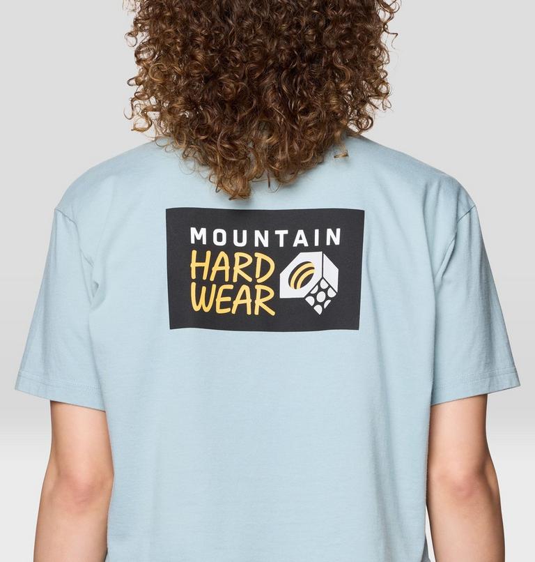 Women's MHW Box Logo Boxy Crop Short Sleeve, Color: Ice Shadow, image 5