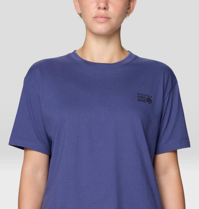 Women's MHW Box Logo Boxy Crop Short Sleeve, Color: Lapis Dusk, image 4
