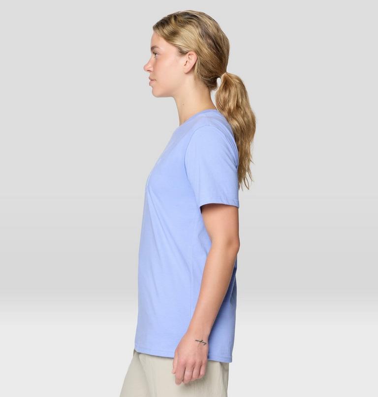 Women's MHW Logo Short Sleeve, Color: Light Illusion, image 3
